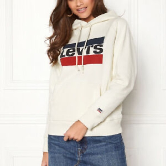 LEVI’S graphic sports logo hoodie in cream - Picture 2 of 2